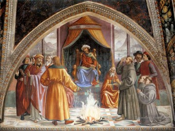 Prueba de fuego ante el sultán renacentista Florencia Domenico Ghirlandaio Pinturas al óleo